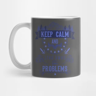 Keep Calm and Stay Away from Problems Vintage RC01 Mug